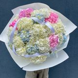 XL букет з гортензій «Хмаринка насолоди»