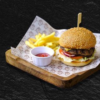 Бургер с двумя котлетами