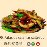 90 Patas de calamar salteado 