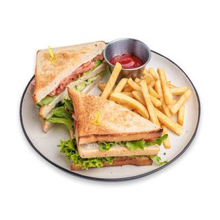 КОМБО КЛАБ-СЭНДВИЧ С СЕМГОЙ ХОЛОДНОГО КОПЧЕНИЕ 