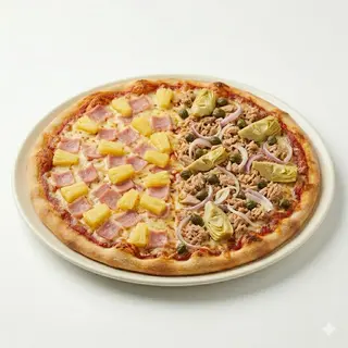 Pizza Mitad Y Mitad (Mediana)