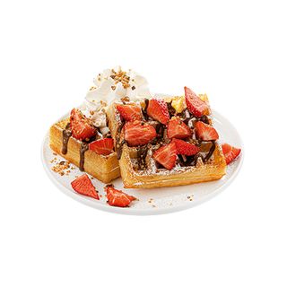 Gofr z bitą śmietaną i dodatkami do wyboru 180 g