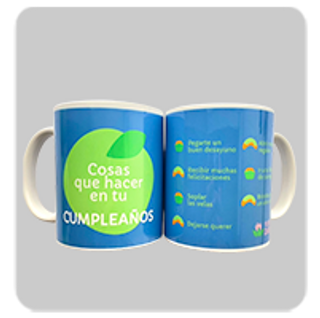 Taza "Cosas Que Hacer En Tu Cumpleaños" 1Ud.