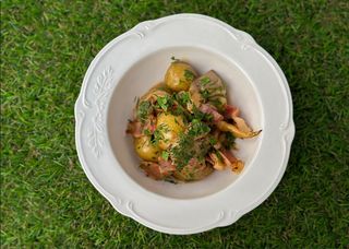 Картопля з беконом та грибами, 180г