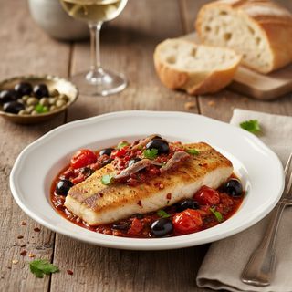 Filetto di persico alla puttanesca