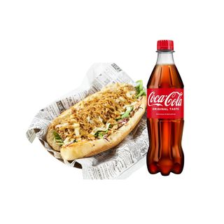 Salmon Dog + Coca-Cola 0.5l