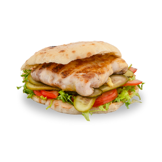 Punjeni pileći batak u lepinji s pomfritom +Coca cola Zero 0,5l