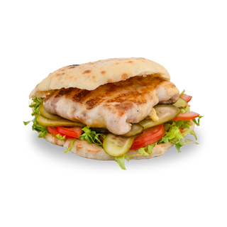 Punjeni pileći batak u lepinji s pomfritom +Coca cola Zero 0,5l