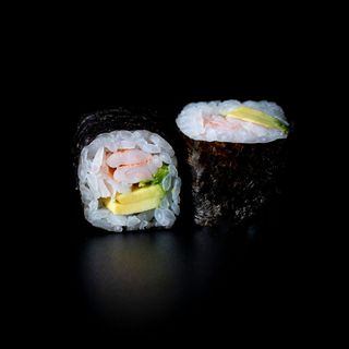 Maki de gamba, aguacate y Philadelphia (8 uds.)