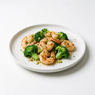 Gambas Con Brócolis
