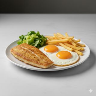 Plato Combinado De Merluza