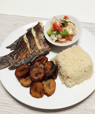 Poisson Frit & Alloco & Attiéké