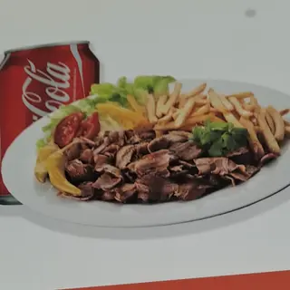 Plato Carne, Patatas Fritas Y Refresco