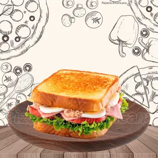 Sándwich vegetal con patatas