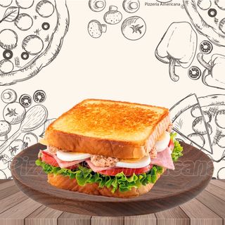 Sándwich vegetal con patatas