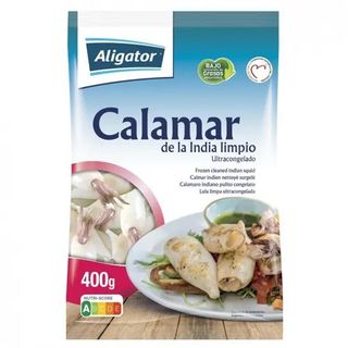 Calamar Limpio 10/20 Pzas Carrefour 400 Gr.