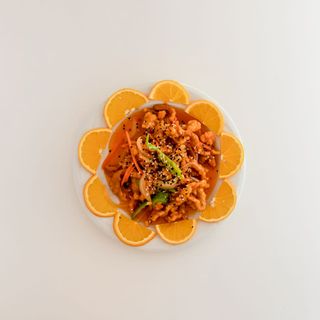 82A Delicias De Pollo Crujiente Con Sésamo Estilo Shi-Chuan