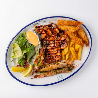 Гаряче плато креветок XL (480г)