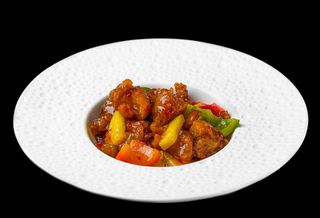 114. Pollo in agrodolce