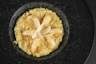 Risotto cu creveți si sofran