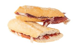 Bocadillo de jamón salado