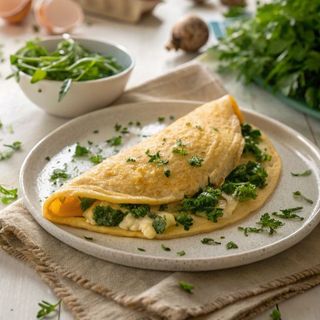 Omelette Epinards Fromage