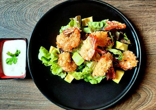 Crevette Pannées + garniture 