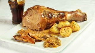 Menu cosciotto di tacchino, patate e bibita