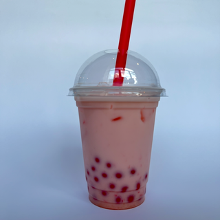 Бабл ті банан-полуниця