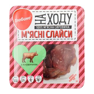 М'ясні Слайси З Яловичини, Глобино, 50г В 1 Уп.