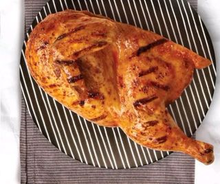 Half grilled chicken plain