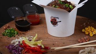 ბრინჯის ლაფშა ღორის ხორცით