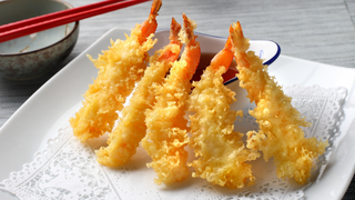 Tempura di gamberi