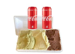 Vaschetta 750 g + 2 Coca-Cola
