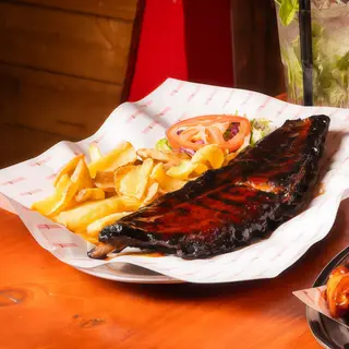 Medio costillar a la barbacoa Red Garter