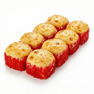 Zapiekany z krewetką