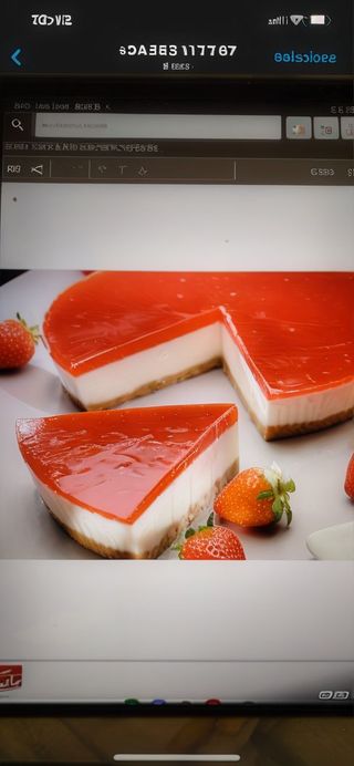 Tarta queso con fresa