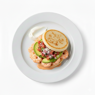 Arepa Coctel Camarones (1 Ud.)