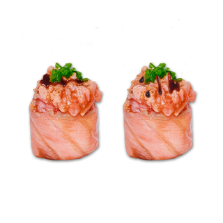 Gunkan salmon brasseado( 4 pecas)