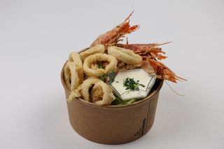 Frittura gamberi e calamari