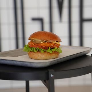 Vegetarian Fried Burger