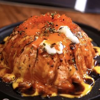 515.Donburi salmone in fiamme 熔岩三文鱼饭