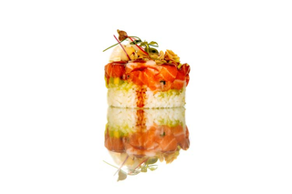 Chirashi salmone
