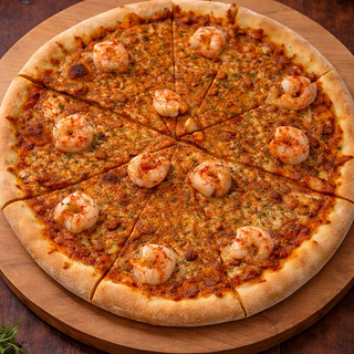 პიცა კრევეტებით 28სმ