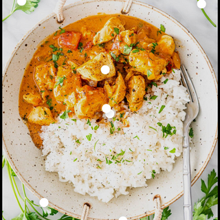 Chicken curry with rice