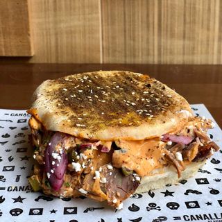 Nuestro "kebab" crujiente de paletilla de cordero