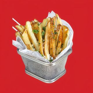 Papas fritas con trufa y parmesano