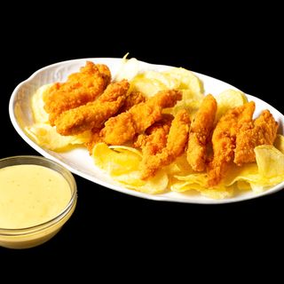 Delicias De Pollo Crujientes Con Salsa De Mostaza Y Miel