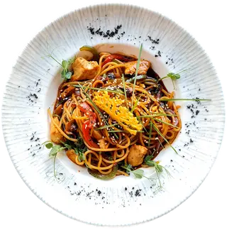 Wok asiatic cu pui