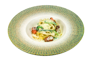 Сьомга,синьо сирене и спанак